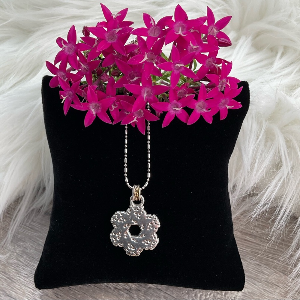 🌟BRIGHTON Two-Tone Reversible Adjustable Pendant Necklace Retired